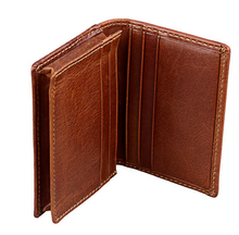 RFID Compact Wallet Business Card Holder with ID Window (Black Unisex)