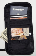 black rfid cross body festival bag